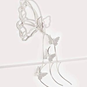 Silver Butterfly claw clip